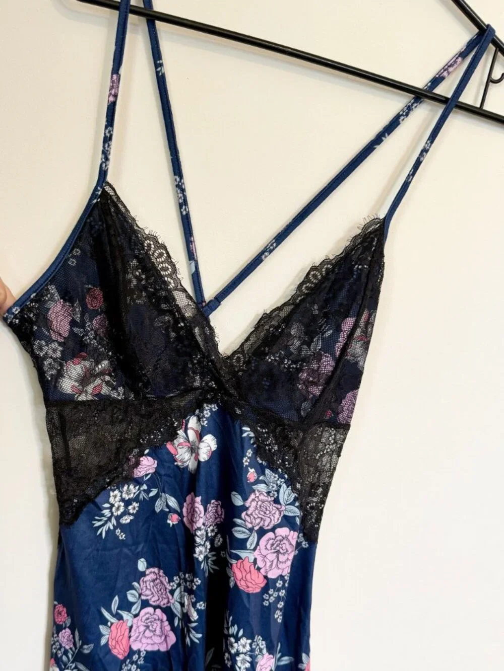NWT Cupshe Dreamland Floral Print Lace Pajama Slip - Size: Small